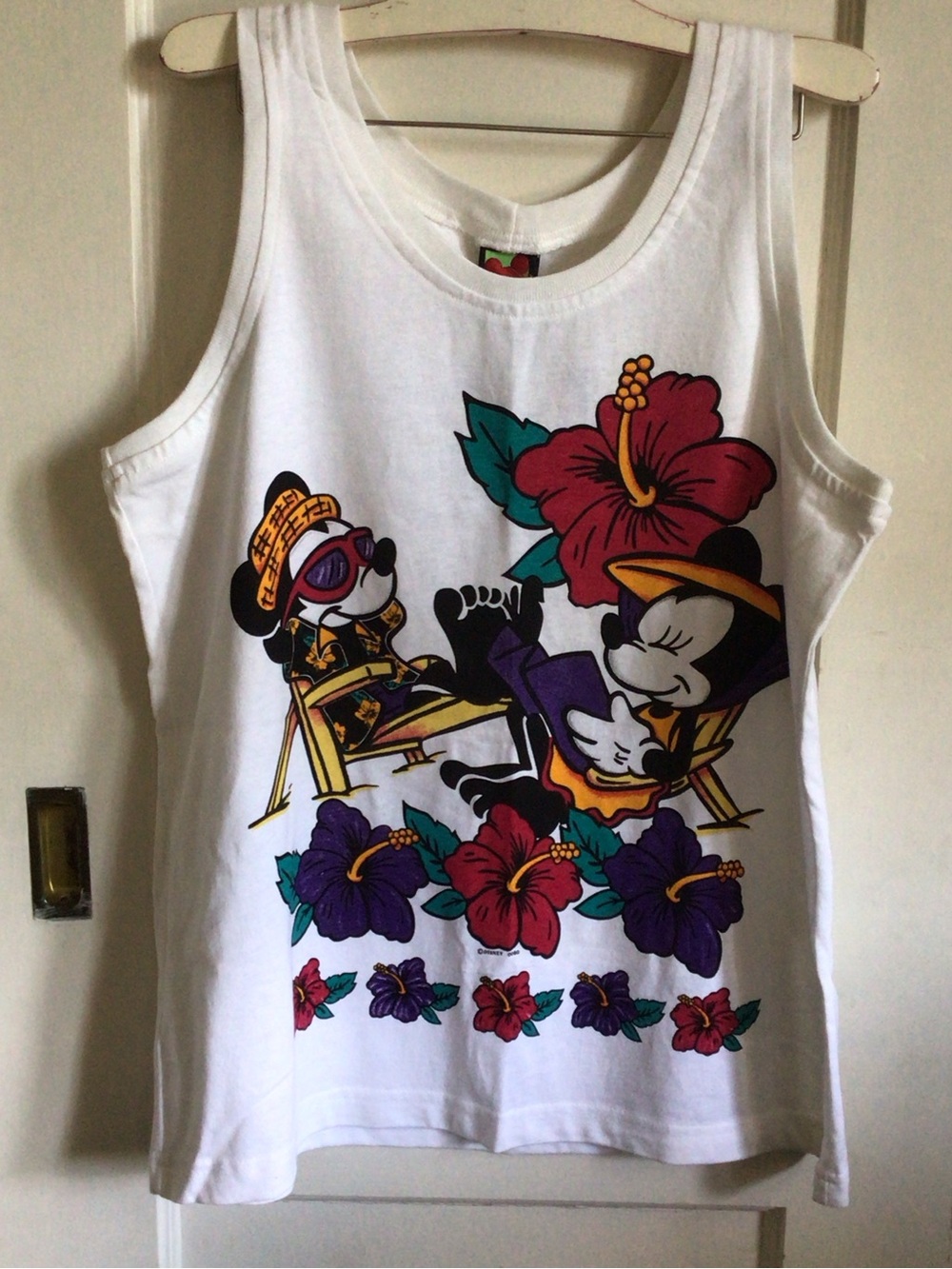 VINTAGE NWT Disney White Tank Top